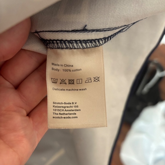 Scotch & Soda Amsterdam Blauw button down size L - Picture 4 of 4